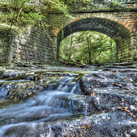 Buy canvas prints of Bridge over May Beck by Steve H Clark