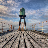 Buy canvas prints of Whitby Harbour West Pier by Steve H Clark