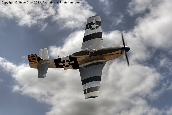 P51 Mustang Picture Board by Steve H Clark