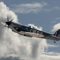 Buy canvas prints of Supermarine Spitfire Mk XVI by Steve H Clark