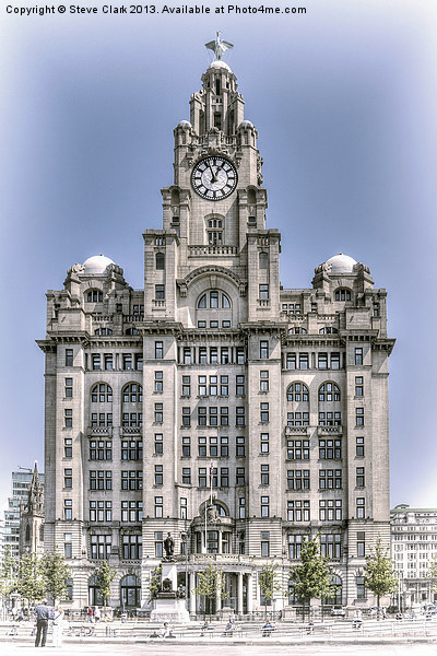 Liver Building - hand tinted effect Picture Board by Steve H Clark
