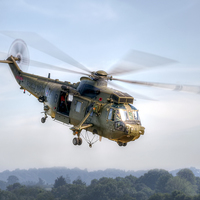Buy canvas prints of Sea King Helicopter by Steve H Clark