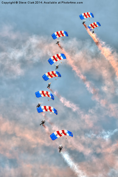 Falcons - RAF Parachute Display Team Picture Board by Steve H Clark