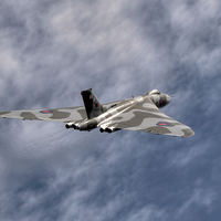 Buy canvas prints of Vulcan Bomber XH558 by Steve H Clark