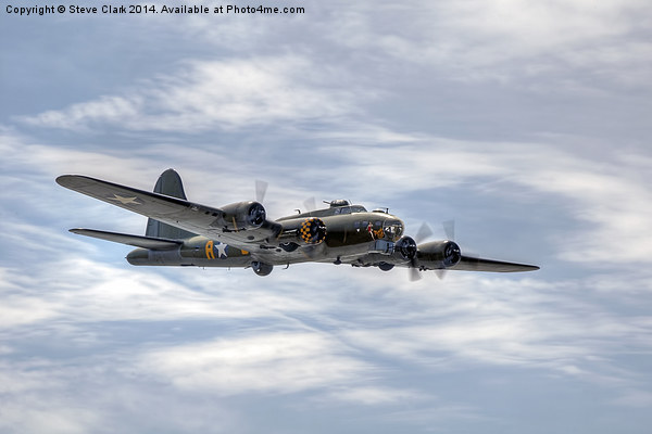 B-17 Flying Fortress Picture Board by Steve H Clark