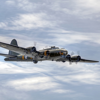 Buy canvas prints of  B-17 Flying Fortress by Steve H Clark