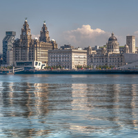 Buy canvas prints of  Liverpool's Three Graces by Steve H Clark
