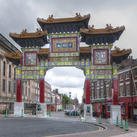 Buy canvas prints of Gateway to Chinatown - Liverpool by Steve H Clark