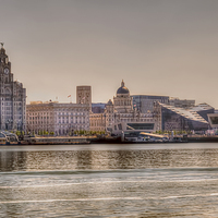 Buy canvas prints of  Liverpool Skyline by Steve H Clark