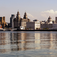 Buy canvas prints of  Liverpool's Skyline by Steve H Clark