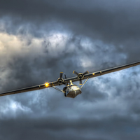 Buy canvas prints of  Catalina Flying Boat by Steve H Clark