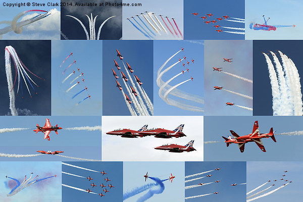  Red Arrows 2014 - (50 Display Seasons) Picture Board by Steve H Clark