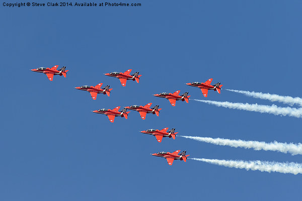  Red Arrows - Eagle Roll Picture Board by Steve H Clark