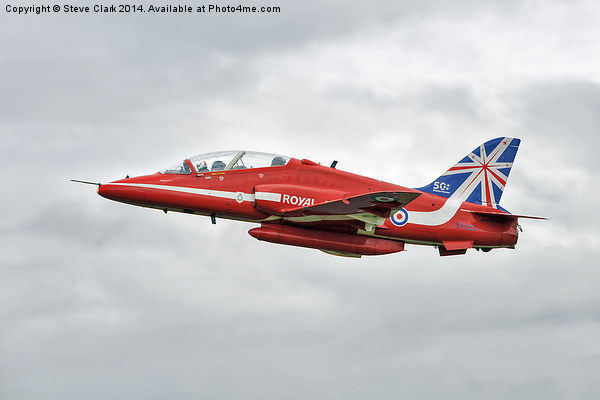  2014 Red Arrows - Hawk T1A Picture Board by Steve H Clark