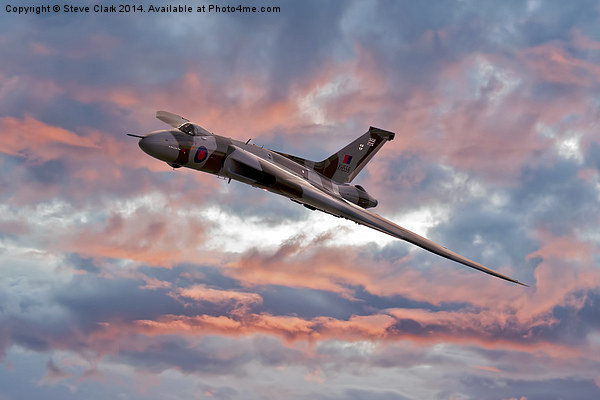  Avro Vulcan at Dawn Picture Board by Steve H Clark