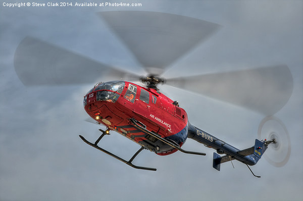  MBB BO-105 Air Ambulance Picture Board by Steve H Clark