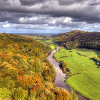 Buy canvas prints of  Autumn view from Yat Rock by Steve H Clark