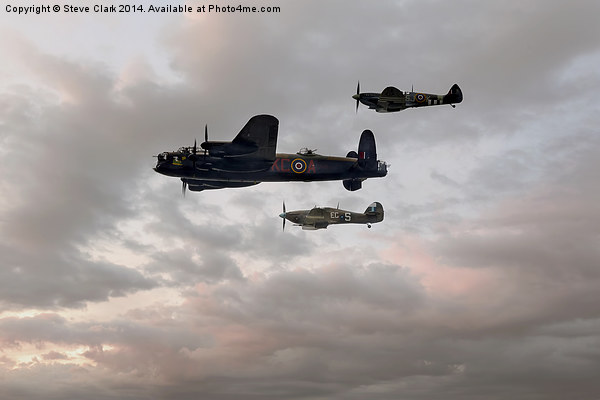  Battle of Britain Memorial Flight Picture Board by Steve H Clark