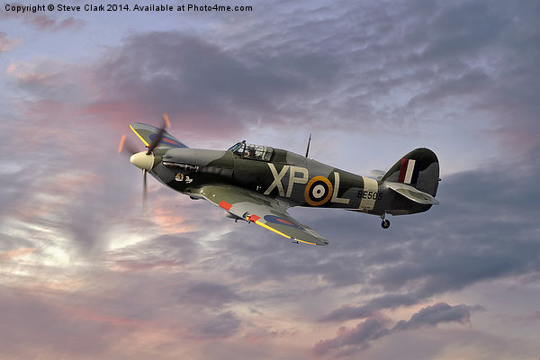  Hawker Hurricane - Evening Sortie Picture Board by Steve H Clark