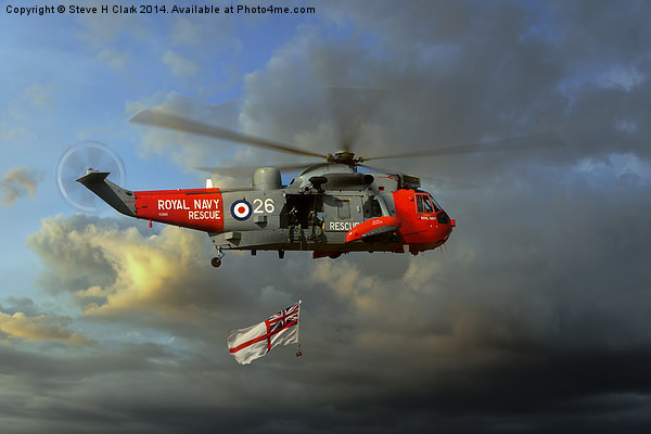  Royal Navy Search and Rescue (End of an Era) Framed Mounted Print by Steve H Clark
