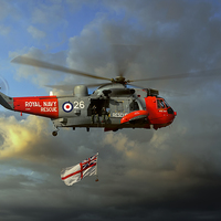 Buy canvas prints of  Royal Navy Search and Rescue (End of an Era) by Steve H Clark