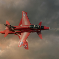 Buy canvas prints of  Red Arrows - Opposition Pass by Steve H Clark
