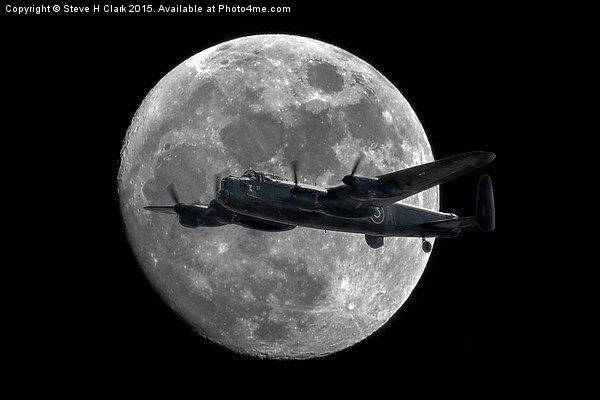  Bomber's Moon Picture Board by Steve H Clark