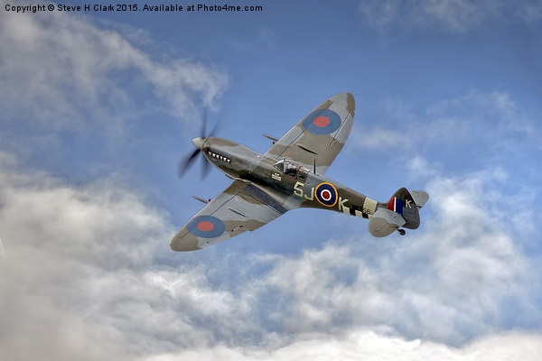 Spitfire LF IX 126 Squadron Picture Board by Steve H Clark