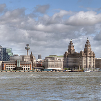 Buy canvas prints of  Liverpool's Iconic Waterfront by Steve H Clark