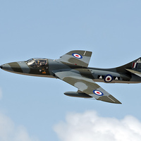 Buy canvas prints of  Hawker Hunter by Steve H Clark