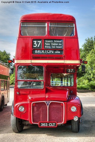 London Red Bus - Routemaster RM1363 Picture Board by Steve H Clark