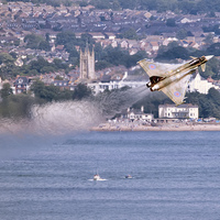 Buy canvas prints of Typhoon Passing Exmouth - Dawlish Air Show 2015 by Steve H Clark