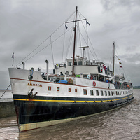 Buy canvas prints of  MV Balmoral Leaving Lydney Harbour by Steve H Clark