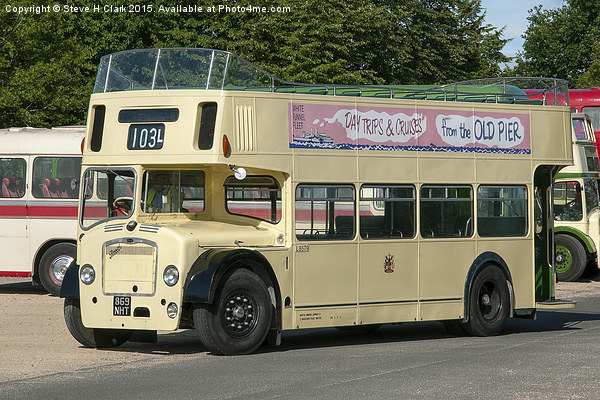 Open Top Bristol Bus Picture Board by Steve H Clark