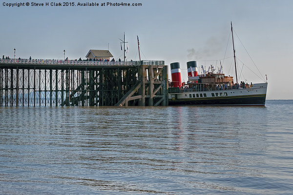  PS Waverley at Penarth Pier Picture Board by Steve H Clark