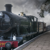 Buy canvas prints of GWR Goods Train by Steve H Clark