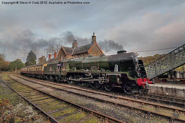 46100 Royal Scot at Highley Picture Board by Steve H Clark
