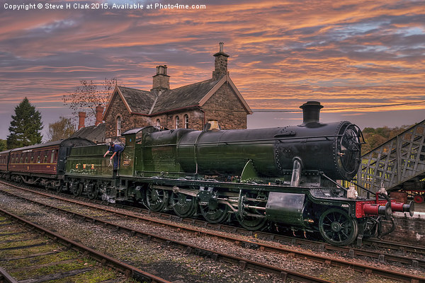  Great Western Railway Engine 2857 at Sunset Picture Board by Steve H Clark