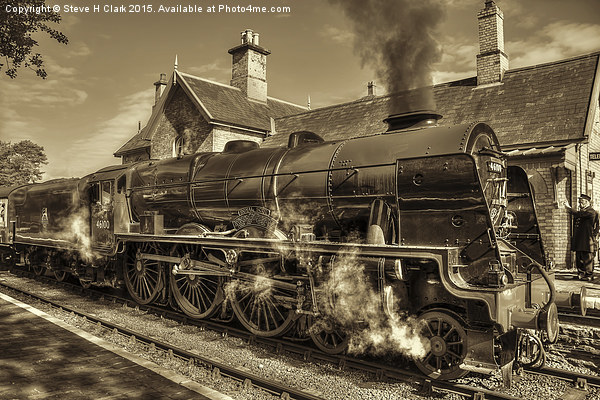 46100 Royal Scot - Sepia Version Picture Board by Steve H Clark