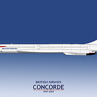Buy canvas prints of British Airways Concorde 1997 to 2003 by Steve H Clark