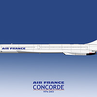 Buy canvas prints of Air France Concorde by Steve H Clark