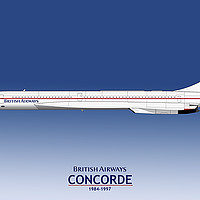 Buy canvas prints of British Airways Concorde 1984 to 1997 by Steve H Clark