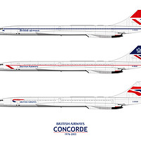 Buy canvas prints of British Airways Concords 1976-2003 by Steve H Clark