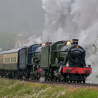 Buy canvas prints of Foremarke Hall and King Edward II Double Header by Steve H Clark