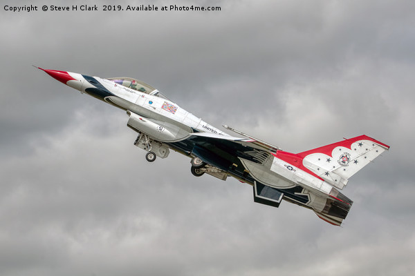 USAF Thunderbird Takeoff  Picture Board by Steve H Clark