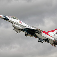 Buy canvas prints of USAF Thunderbird Takeoff  by Steve H Clark