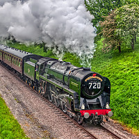 Buy canvas prints of 70013 BR Standard Class 7 Oliver Cromwell by Steve H Clark