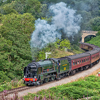 Buy canvas prints of Southern Railways Schools Class Repton by Steve H Clark