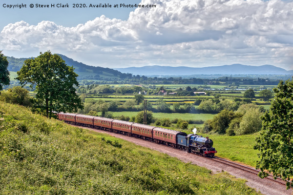 King Edward II and the Malvern Hills Picture Board by Steve H Clark