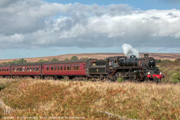 BR Standard Class 4MT Steam Locomotive Picture Board by Steve H Clark